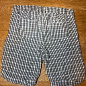 Girls checkerd shorts size 10